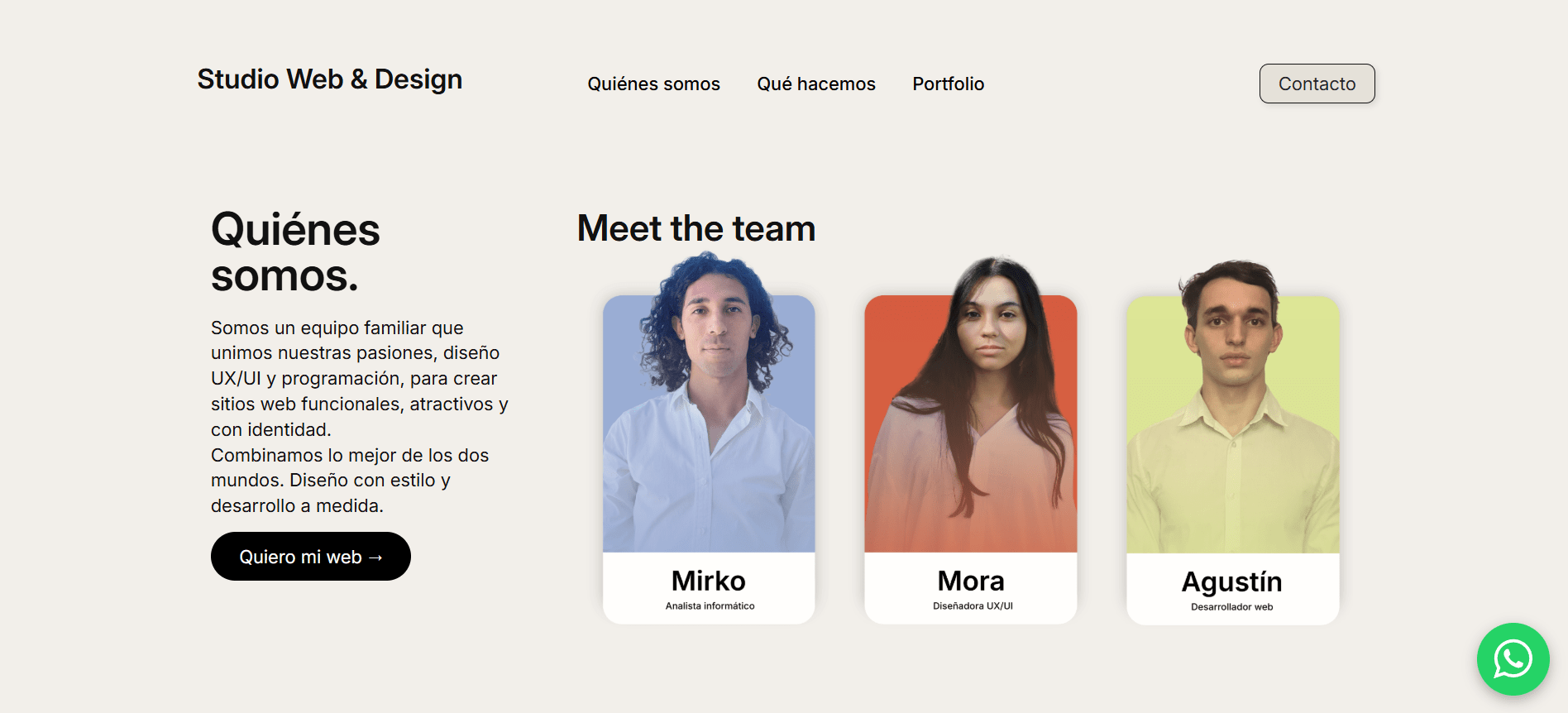 Web del Estudio de Diseño Web